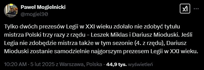 HIT! Jeśli Legia w tym roku NIE BĘDZIE MISTRZEM, to... xD